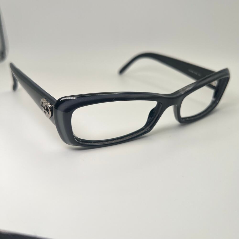Gucci GG3516 E6Q Eyeglasses Black Gray Frames Only 52-15-135 Italy